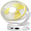 BENHAI USB Clip on Fan, Portable Mini Desk Fan 360 Rotation Angle Table Fan 4 Speeds USB Fan for for Home Bed Office Outdoor Travel (White) view 1