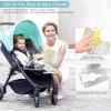 BENHAI USB Clip on Fan, Portable Mini Desk Fan 360 Rotation Angle Table Fan 4 Speeds USB Fan for for Home Bed Office Outdoor Travel (White) view 2