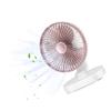 BENHAI Mini Desk USB Fan, Portable Fan 120 Rotation Angle Table Fan 3 Speeds Fan Quiet Fan USB Fan for for Home Bed Office Outdoor Travel Pink view 1
