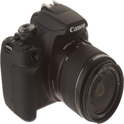 Canon EOS Rebel T7 18-55mm DC III Kit with Full HD Video Wi-Fi and NFC Kit (International Model) (Renewed)