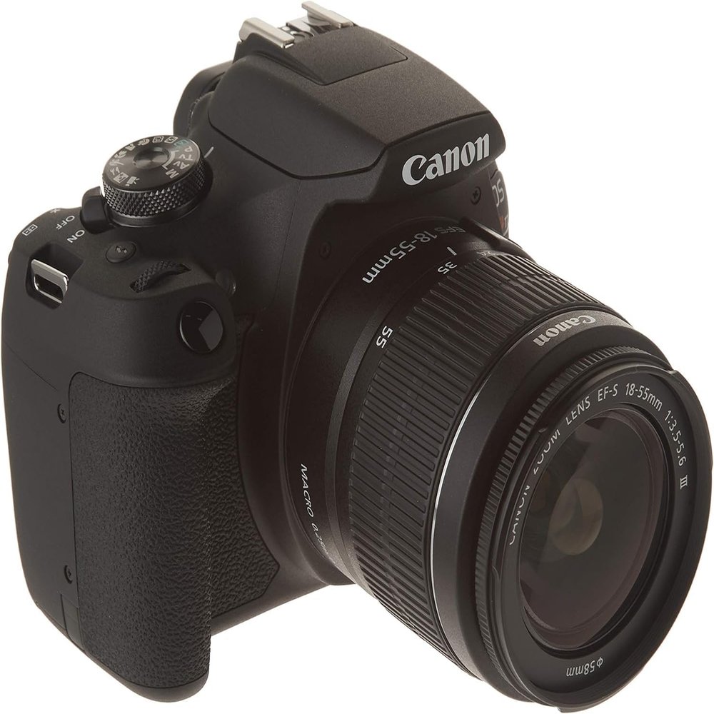 Canon EOS Rebel T7 18-55mm DC III Kit with Full HD Video Wi-Fi and NFC Kit (International Model) (Renewed)