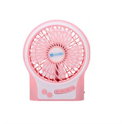 BENHAI 5 Inch Portable USB Fan, Mini Desk Fan Quiet Fan USB Fan for for Home Bed Office Outdoor Travel (Color : Pink)