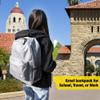 BAZIC Products School Backpack 17" Mustard, Lightweight School Bag Padded Back & Adjustable Strap for Students, Travel Bag Fit A4 Notebook, 1-Pack view 2