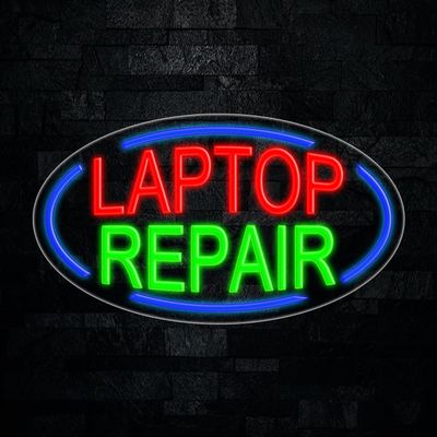 Laptop Repair led neon sign 28"L x 16"H #34236 Custom LED Light for Business Logo, Home, Event, office, Wedding Bright, Energy-Saving Wall Decor