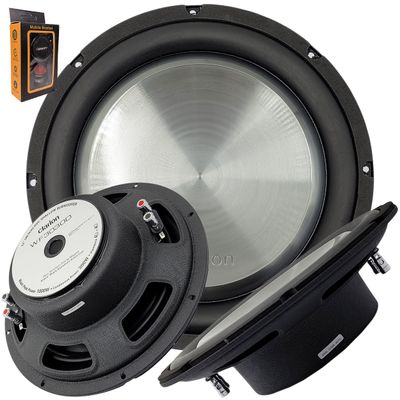 Clarion WF3030D 1000 Watts Maximum Power Handling 12" Dual 4Ohm Voice Coil Shallow-Mount Car Audio Subwoofer with (One) Gravity Magnet Phone Holder Bundle