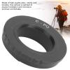 214 Metal Lens Adapter Ring with Back Cap,for C Mount Lens to for Pentax Q/Q10/Q7/QS1 Cameras,Black view 2