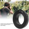 214 Metal Lens Adapter Ring with Back Cap,for C Mount Lens to for Pentax Q/Q10/Q7/QS1 Cameras,Black view 3