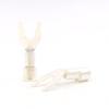 Hifi audio 4PCS Hi-End Solid silver plated Y Spade Plugs Speaker Cable Wire Connector 5mm (Color : 8pcs) view 2