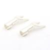 Hifi audio 4PCS Hi-End Solid silver plated Y Spade Plugs Speaker Cable Wire Connector 5mm (Color : 8pcs) view 3