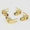 8pcs brass Gold plated right angle Hifi audio speaker cable Y spade spade banana to spade adapter (Bundle : 50pcs) view 1
