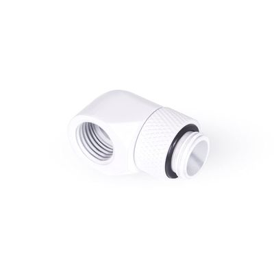 Alphacool 17485 Eiszapfen L-Connector rotatable G1/4 Outer Thread to G1/4 Inner Thread - Whit