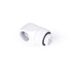 Alphacool 17485 Eiszapfen L-Connector rotatable G1/4 Outer Thread to G1/4 Inner Thread - Whit view 1