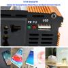 WONOOS 500W Car Power Inverter Converter Portable Durable Adapter with USB Port Charging for Laptop Cellphone Video Player Consoles,Blue,500W12V to 220V view 4