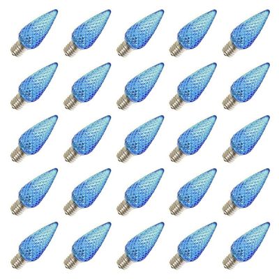 Vickerman 25914 - C9 Intermediate Screw Base Blue LED (25 pack) Christmas Light Bulbs (XLEDC92-25 25/PK)