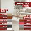 XFasten Double Sided Carpet Tape for Area Rugs 2 Inch x 30 Yards w/Mini Cutter, Residue-Free Carpet Tiles Tape, Heavy-Duty Rug Pad Gripper for Hardwood, Vinyl Flooring Underlayments, Laminate view 4
