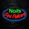 Nails Spa Pedicure led neon sign 28"L x 16"H #34460 Custom LED Light for Business Logo, Home, Event, office, Wedding Bright, Energy-Saving Wall Decor view 1