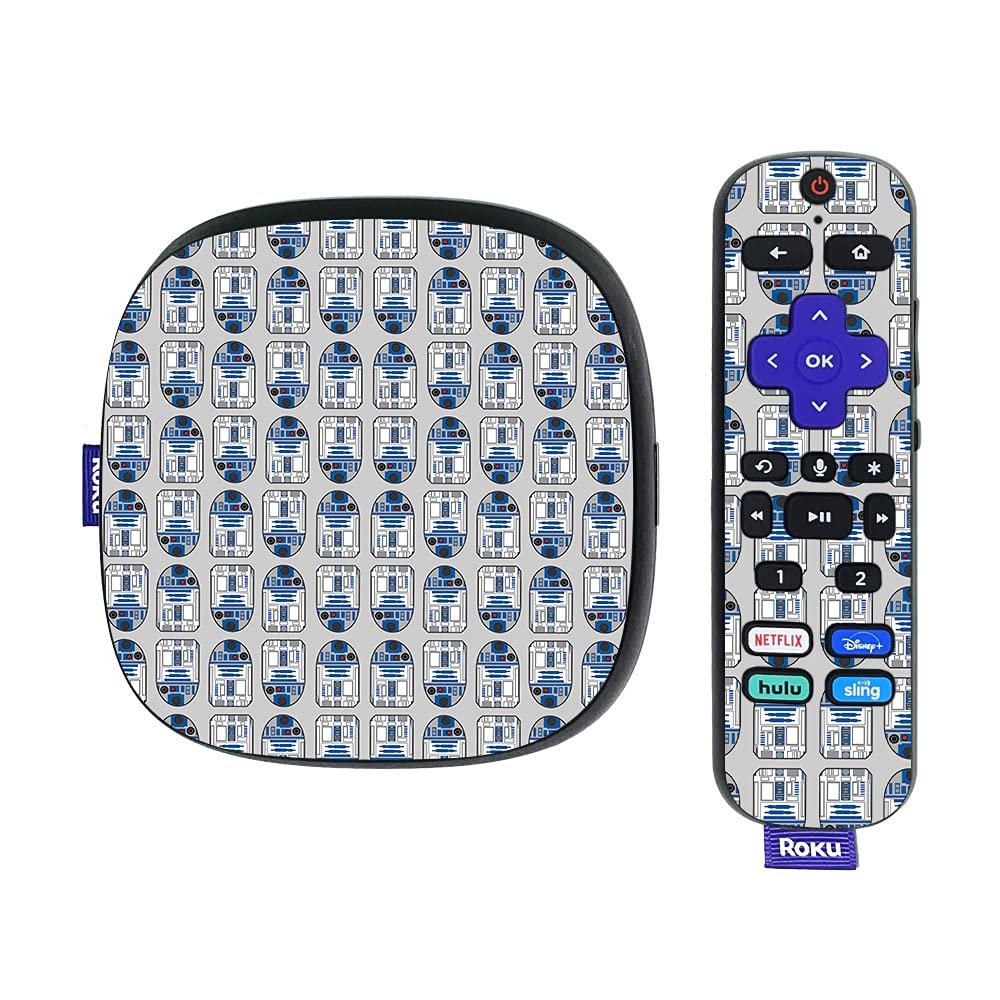 MightySkins Skin Compatible with Roku Ultra HDR 4K Streaming Media Player (2020) - Galaxy Bots | Protective, Durable, and Unique Vinyl Decal wrap Cover | Easy to Apply | Made in The USA