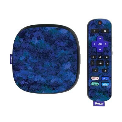 MightySkins Skin Compatible With Roku Ultra HDR 4K Streaming Media Player (2020) - Blue Ice | Protective, Durable, and Unique Vinyl Decal wrap cover | Easy To Apply and Change Styles | Made in the USA