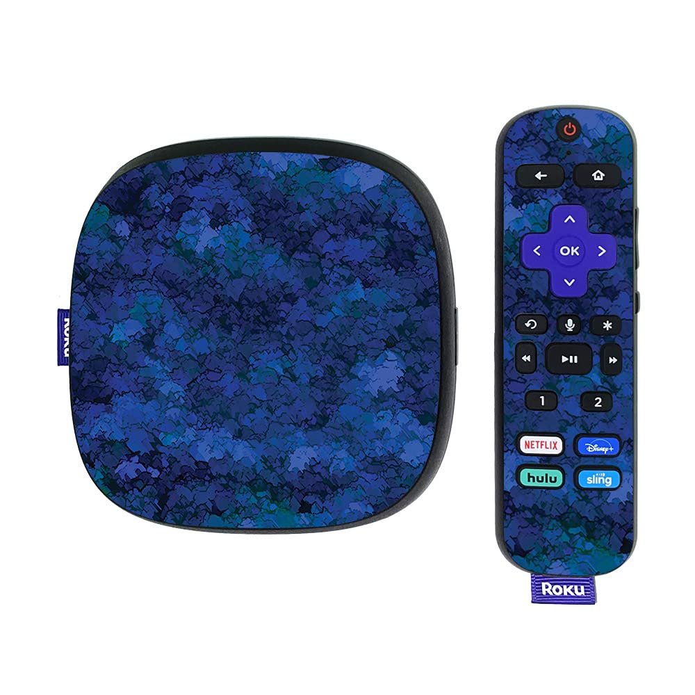 MightySkins Skin Compatible With Roku Ultra HDR 4K Streaming Media Player (2020) - Blue Ice | Protective, Durable, and Unique Vinyl Decal wrap cover | Easy To Apply and Change Styles | Made in the USA