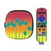 MightySkins Skin Compatible with Roku Ultra HDR 4K Streaming Media Player (2020) - Sherbet Palms | Protective, Durable, and Unique Vinyl Decal wrap Cover | Easy to Apply | Made in The USA view 1