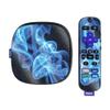 MightySkins Glossy Glitter Skin Compatible with Roku Ultra HDR 4K Streaming Media Player (2020) - Blue Flames | Protective, Durable High-Gloss Glitter Finish | Easy to Apply | Made in The USA view 1