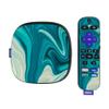MightySkins Skin Compatible with Roku Ultra HDR 4K Streaming Media Player (2020) - Aqua Swirl | Protective, Durable, and Unique Vinyl Decal wrap Cover | Easy to Apply | Made in The USA view 1