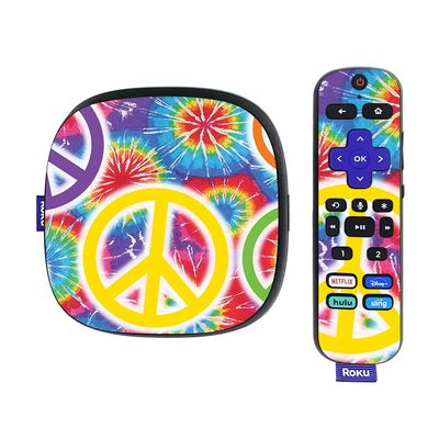 MightySkins Skin Compatible with Roku Ultra HDR 4K Streaming Media Player (2020) - Peaceful Explosion | Protective, Durable, and Unique Vinyl Decal wrap Cover | Easy to Apply | Made in The USA