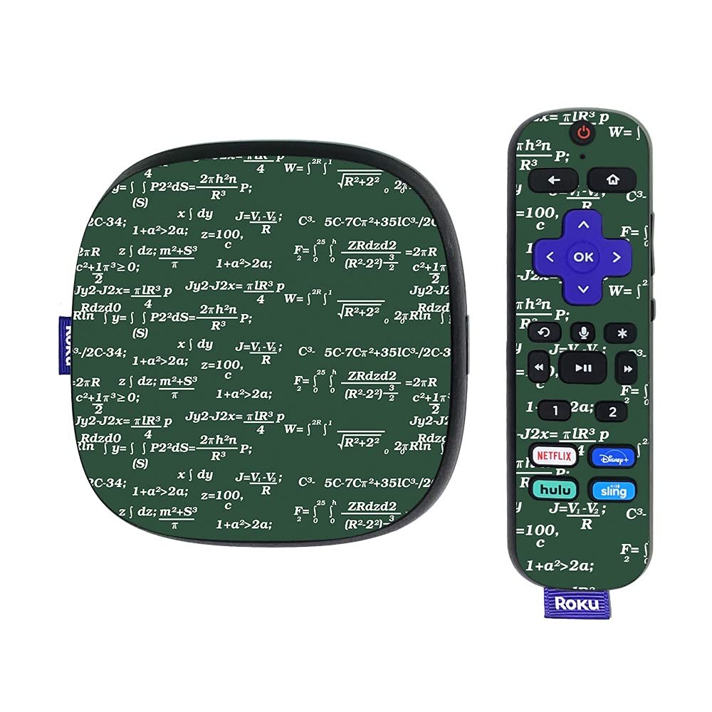 MightySkins Skin Compatible with Roku Ultra HDR 4K Streaming Media Player (2020) - Equation Board | Protective, Durable, and Unique Vinyl Decal wrap Cover | Easy to Apply | Made in The USA