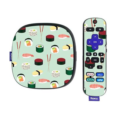 MightySkins Skin Compatible with Roku Ultra HDR 4K Streaming Media Player (2020) - Sushi | Protective, Durable, and Unique Vinyl Decal wrap Cover | Easy to Apply, Remove, | Made in The USA