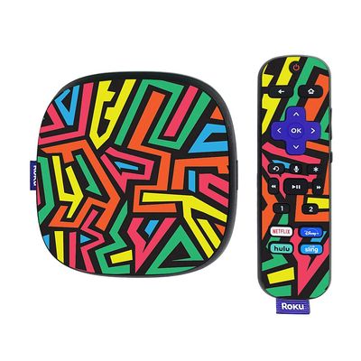 MightySkins Skin Compatible with Roku Ultra HDR 4K Streaming Media Player (2020) - Hyper | Protective, Durable, and Unique Vinyl Decal wrap Cover | Easy to Apply, Remove, | Made in The USA