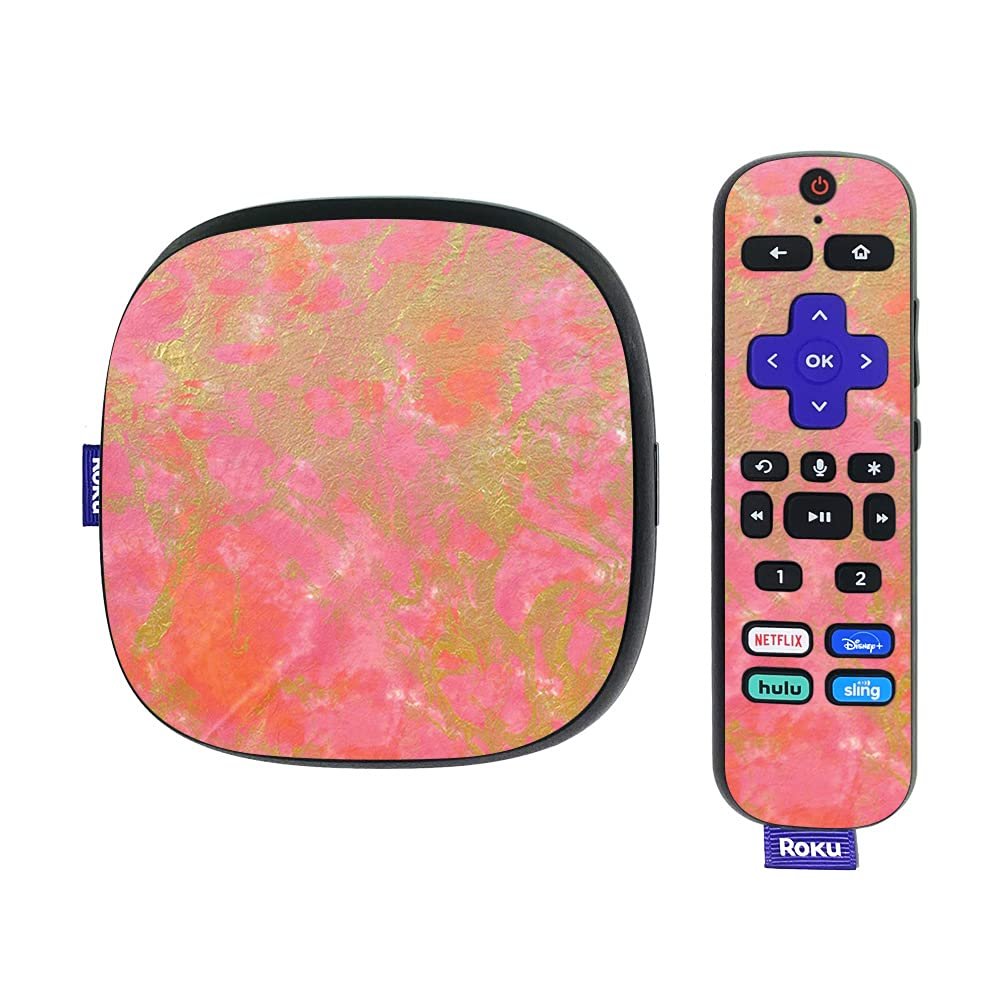 MightySkins Skin Compatible with Roku Ultra HDR 4K Streaming Media Player (2020) - Thai Marble | Protective, Durable, and Unique Vinyl Decal wrap Cover | Easy to Apply | Made in The USA