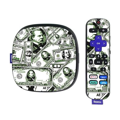 MightySkins Skin Compatible with Roku Ultra HDR 4K Streaming Media Player (2020) - Phat Cash | Protective, Durable, and Unique Vinyl Decal wrap Cover | Easy to Apply | Made in The USA