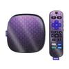 MightySkins Glossy Glitter Skin Compatible with Roku Ultra HDR 4K Streaming Media Player (2020) - Antique Purple | Protective, Durable High-Gloss Glitter Finish | Easy to Apply | Made in The USA view 1