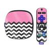 MightySkins Glossy Glitter Skin Compatible with Roku Ultra HDR 4K Streaming Media Player (2020) - Pink Chevron | Protective, Durable High-Gloss Glitter Finish | Easy to Apply | Made in The USA view 1