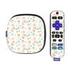 MightySkins Glossy Glitter Skin Compatible with Roku Ultra HDR 4K Streaming Media Player (2020) - Neutral Flowers | Protective, Durable High-Gloss Glitter Finish | Easy to Apply | Made in The USA view 1