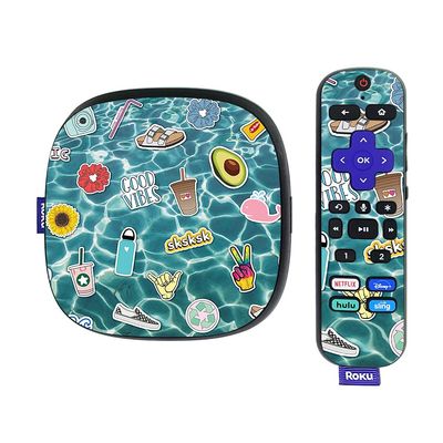 MightySkins Skin Compatible with Roku Ultra HDR 4K Streaming Media Player (2020) - VSCO Girl | Protective, Durable, and Unique Vinyl Decal wrap Cover | Easy to Apply | Made in The USA