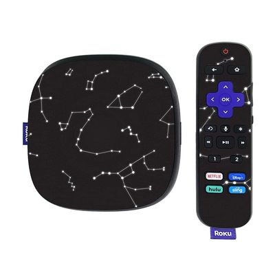 MightySkins Skin Compatible with Roku Ultra HDR 4K Streaming Media Player (2020) - Constellations | Protective, Durable, and Unique Vinyl Decal wrap Cover | Easy to Apply | Made in The USA