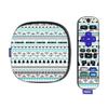 MightySkins Skin Compatible with Roku Ultra HDR 4K Streaming Media Player (2020) - Turquoise Tribal | Protective, Durable, and Unique Vinyl Decal wrap Cover | Easy to Applys | Made in The USA view 1