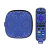 MightySkins Skin Compatible with Roku Ultra HDR 4K Streaming Media Player (2020) - Blue Bandana | Protective, Durable, and Unique Vinyl Decal wrap Cover | Easy to Apply | Made in The USA view 1