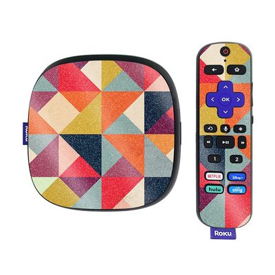MightySkins Glossy Glitter Skin Compatible with Roku Ultra HDR 4K Streaming Media Player (2020) - Bright and Happy | Protective, Durable High-Gloss Glitter Finish | Easy to Apply | Made in The USA