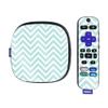 MightySkins Glossy Glitter Skin Compatible with Roku Ultra HDR 4K Streaming Media Player (2020) - Aqua Chevron | Protective, Durable High-Gloss Glitter Finish | Easy to Apply | Made in The USA view 1