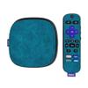 MightySkins Skin Compatible with Roku Ultra HDR 4K Streaming Media Player (2020) - Blue Strokes | Protective, Durable, and Unique Vinyl Decal wrap Cover | Easy to Apply | Made in The USA view 1