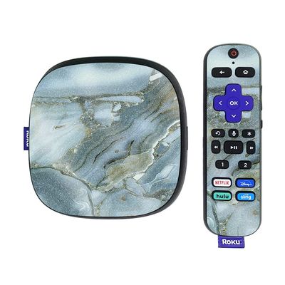 MightySkins Glossy Glitter Skin Compatible with Roku Ultra HDR 4K Streaming Media Player (2020) - Crystal Rock | Protective, Durable High-Gloss Glitter Finish | Easy to Apply | Made in The USA