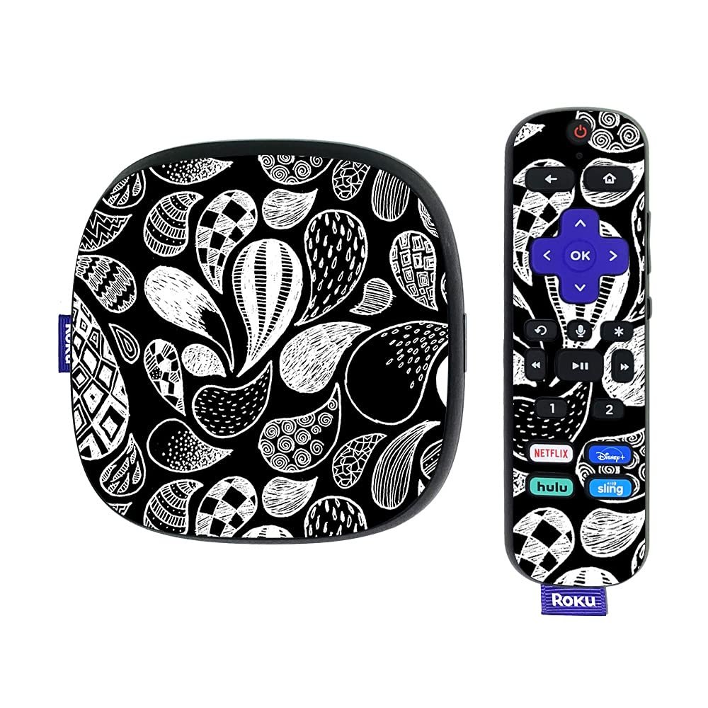 MightySkins Skin Compatible with Roku Ultra HDR 4K Streaming Media Player (2020) - Drops | Protective, Durable, and Unique Vinyl Decal wrap Cover | Easy to Apply, Remove, | Made in The USA