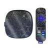 MightySkins Glossy Glitter Skin Compatible with Roku Ultra HDR 4K Streaming Media Player (2020) - Dark Shimmer Marble | Protective, Durable High-Gloss Glitter Finish | Easy to Apply | Made in The USA view 1