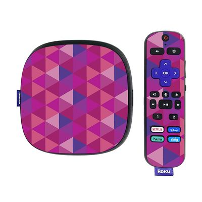 MightySkins Skin Compatible with Roku Ultra HDR 4K Streaming Media Player (2020) - Pink Kaleidoscope | Protective, Durable, and Unique Vinyl Decal wrap Cover | Easy to Apply | Made in The USA