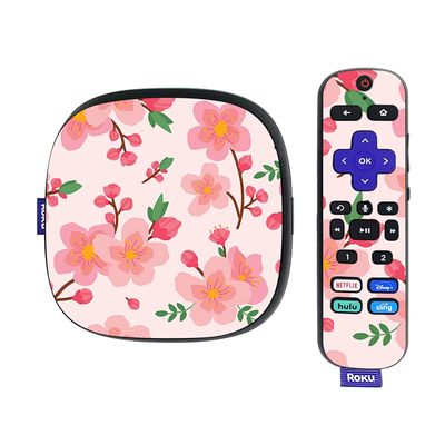 MightySkins Skin Compatible with Roku Ultra HDR 4K Streaming Media Player (2020) - Lilies in Bloom | Protective, Durable, and Unique Vinyl Decal wrap Cover | Easy to Apply | Made in The USA