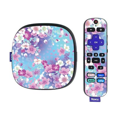 MightySkins Skin Compatible With Roku Ultra HDR 4K Streaming Media Player (2020) - In Bloom | Protective, Durable, and Unique Vinyl Decal wrap cover | Easy To Apply and Change Styles | Made in the USA