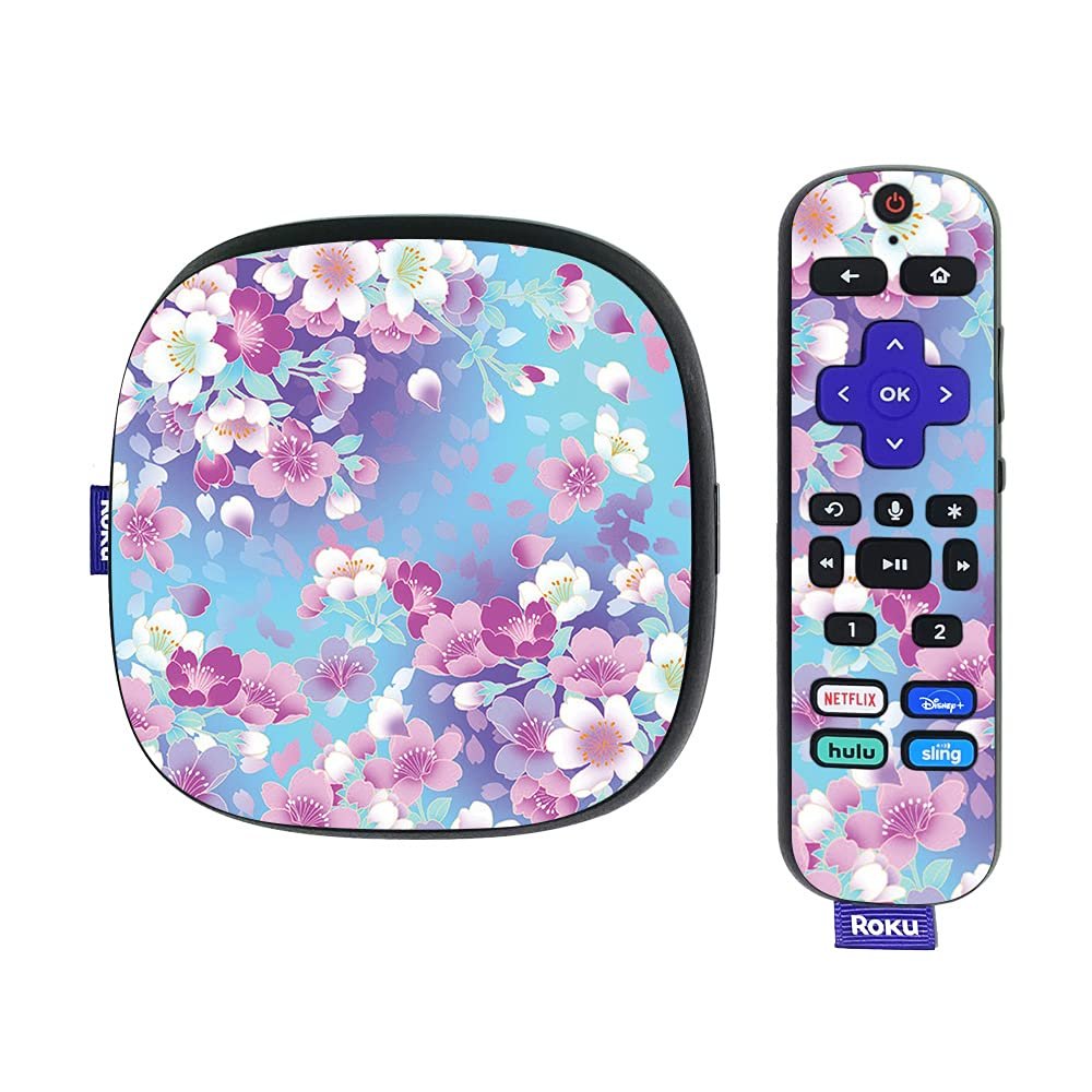 MightySkins Skin Compatible With Roku Ultra HDR 4K Streaming Media Player (2020) - In Bloom | Protective, Durable, and Unique Vinyl Decal wrap cover | Easy To Apply and Change Styles | Made in the USA