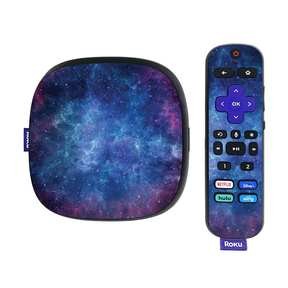MightySkins Skin Compatible with Roku Ultra HDR 4K Streaming Media Player (2020) - Nebula | Protective, Durable, and Unique Vinyl Decal wrap Cover | Easy to Apply, Remove, | Made in The USA